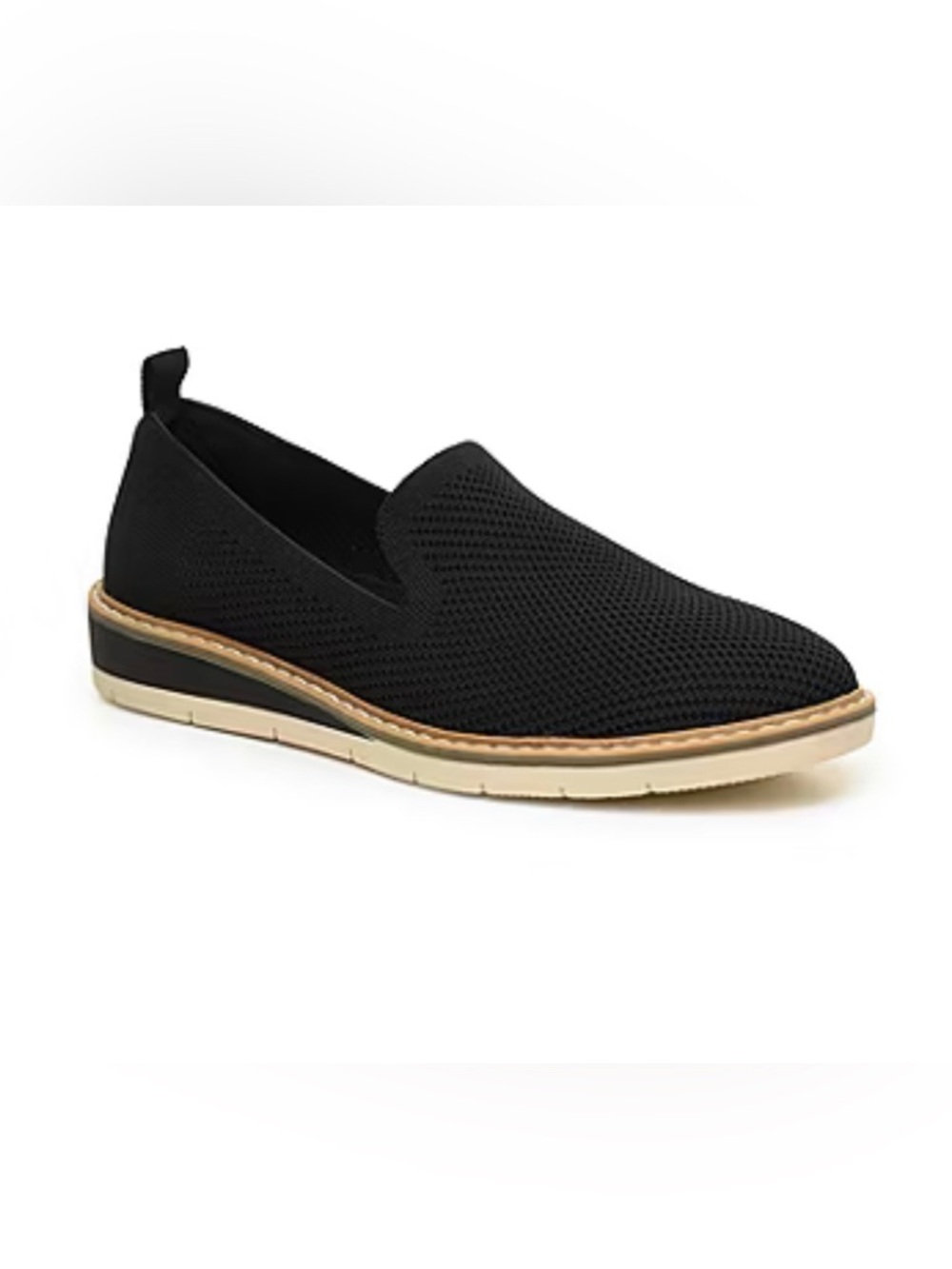 TARYN by TARYN ROSE Stilo Womens Almond Closed Toe Loafers Shoes Black Sz 6.5